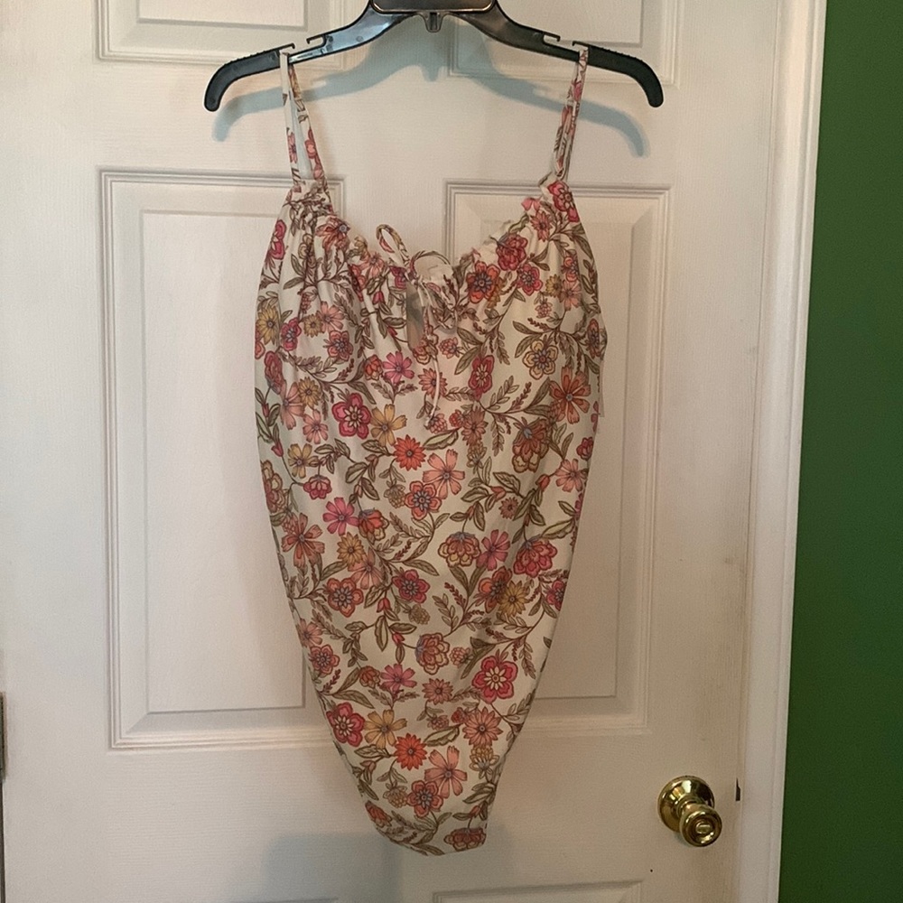 Adorable multi colored floral one piece